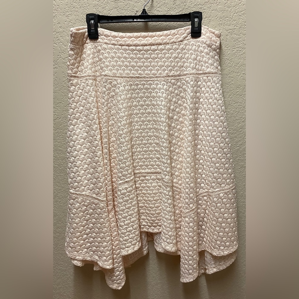 Studio JPR Cream Textured Skirt Sz L